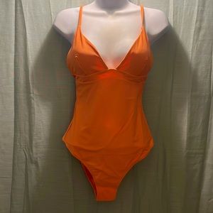 CUPSHE one piece. M . Subtle peach color